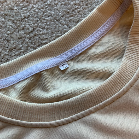 SHEIN | NASA Pullover Sweatshirt | CHAMPAGNE- SMALL - Picture 7 of 10